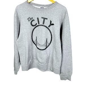 Vintage Y2K The City Golden Gate San Francisco Crewneck Sweatshirt - M